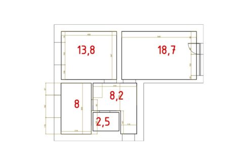 rzut mieszkania Hetmanska 43-9-Model